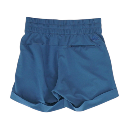Blue Solid Active Shorts