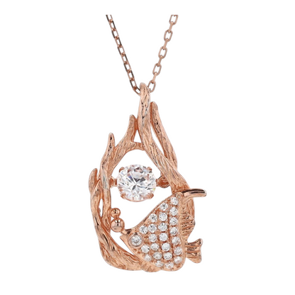 Sterling Silver Cubic Zirconia Pendant Necklace