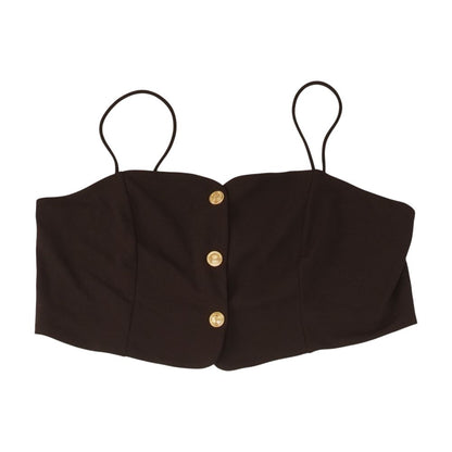 Brown Cropped Blouse