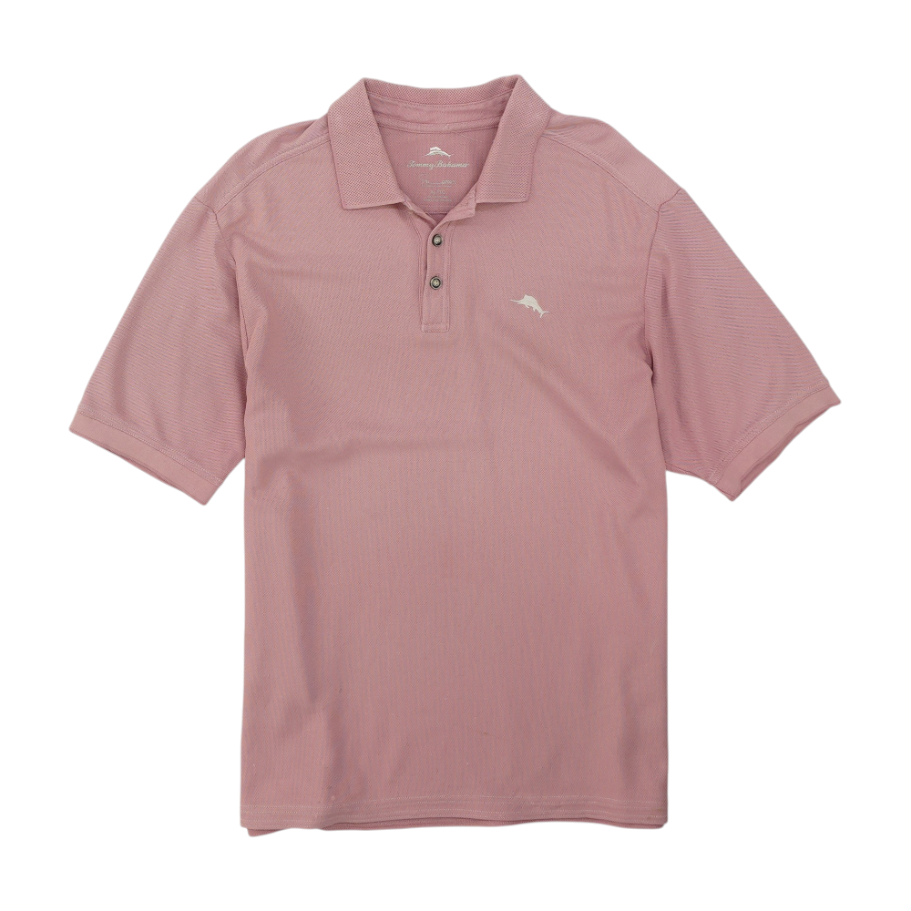 Pink Solid Short Sleeve Polo
