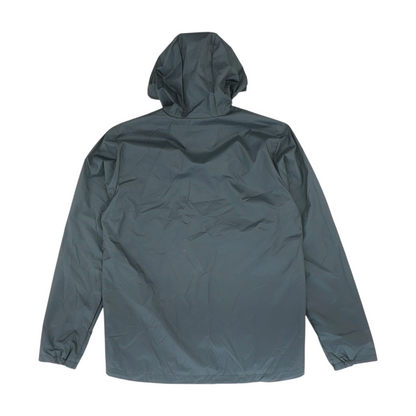 Black Solid Rain Jacket