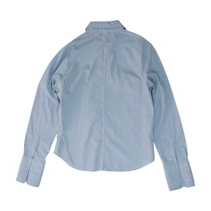 Blue Check Button Down