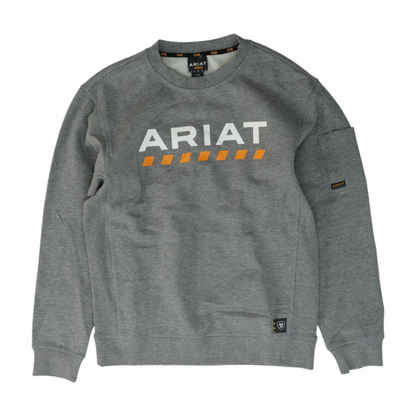 Gray Solid Sweatshirt Pullover