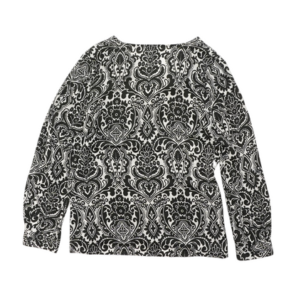 Black Abstract Blouse
