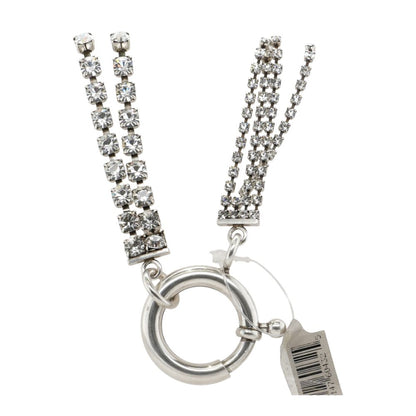 Silver Tone Sparkly Multi Strand Necklace
