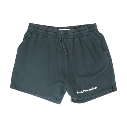Black Solid Active Shorts