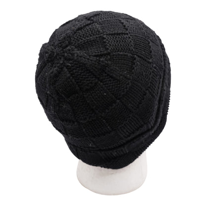 Black Damier Snug Beanie