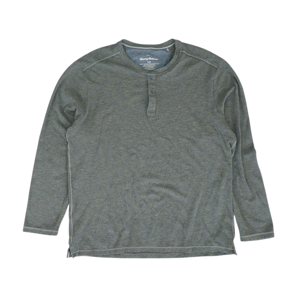 Green Abstract Henley T-Shirt