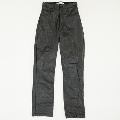 Black Solid Pants
