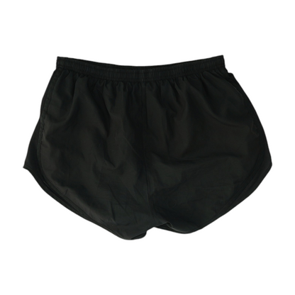 Black Solid Active Shorts