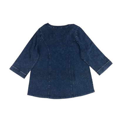 Blue Plus Blouse