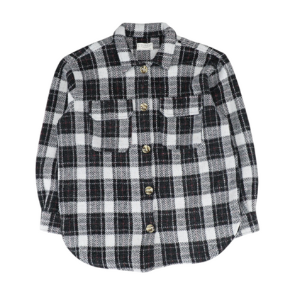 Black Check Coat
