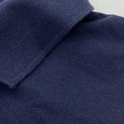 Navy Solid Short Sleeve Polo