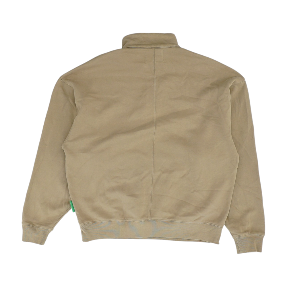 Future Planet Beige Solid 1/4 Zip Pullover – Image 2