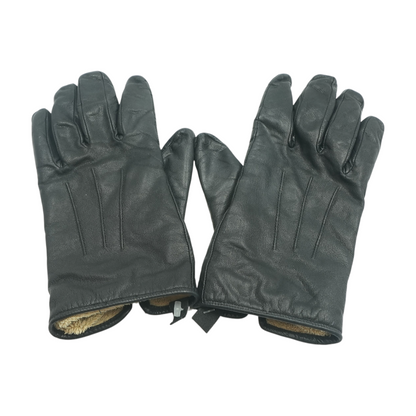 Black Leather Gloves