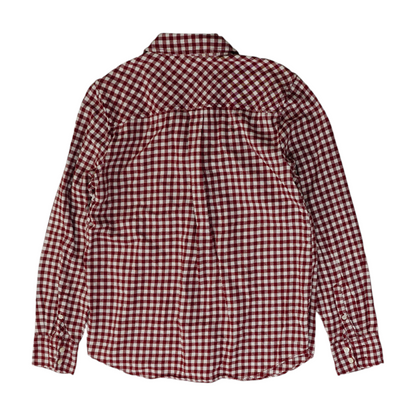 Red Check Button Down