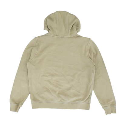 Beige Solid Hoodie Pullover