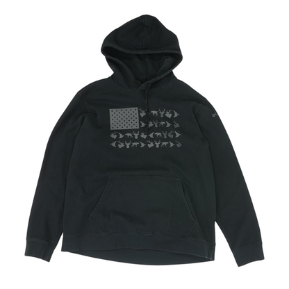 Black Solid Hoodie Pullover
