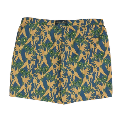 Navy Print Swim Bottom