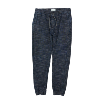 Blue Abstract Tapered Pants