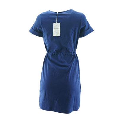 Navy Solid Mini Dress