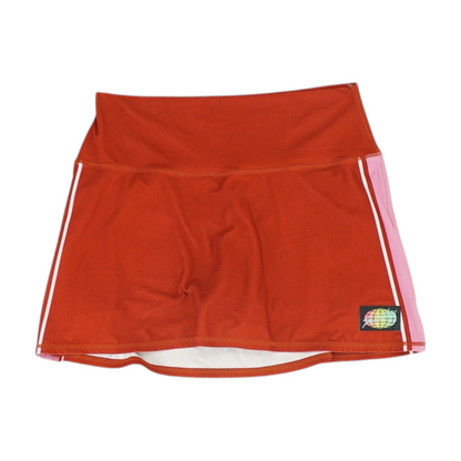Red Active Skort