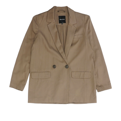 Brown Solid Blazer
