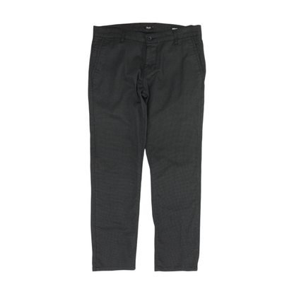 Black Check Regular Pants