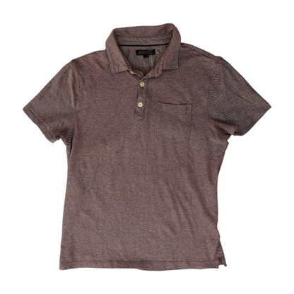Purple Solid Short Sleeve Polo