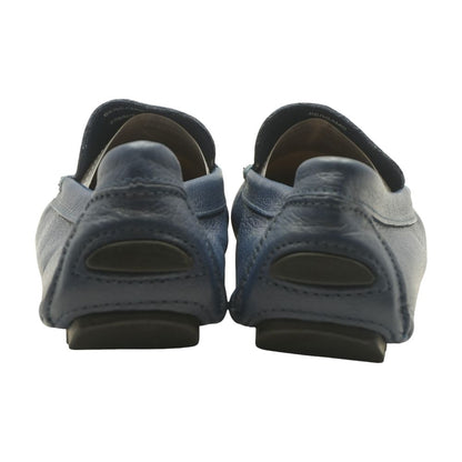 Navy Leather Loafer Dress Shoes