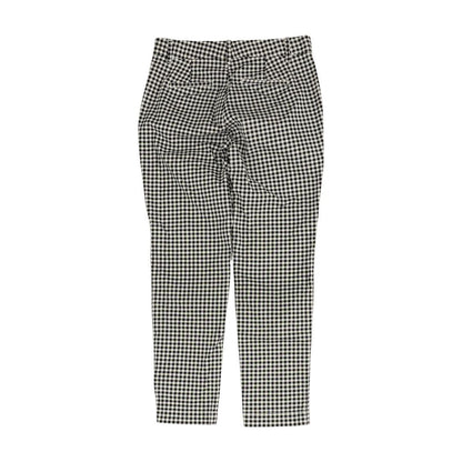 Black Check Capri Pants