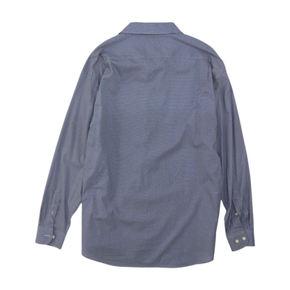 Blue Print Long Sleeve Button Down