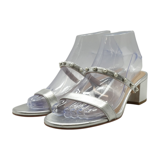 Silver Heeled Sandals