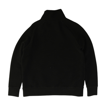 Black Solid Sweatshirt Pullover