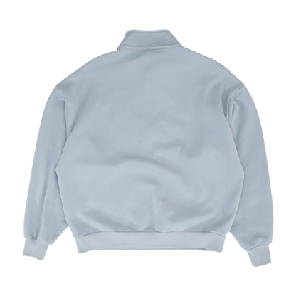 Gray Solid 1/4 Zip Pullover