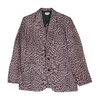 Pink Animal Print Blazer