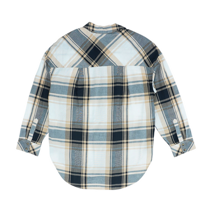 Beige Plaid Button Down