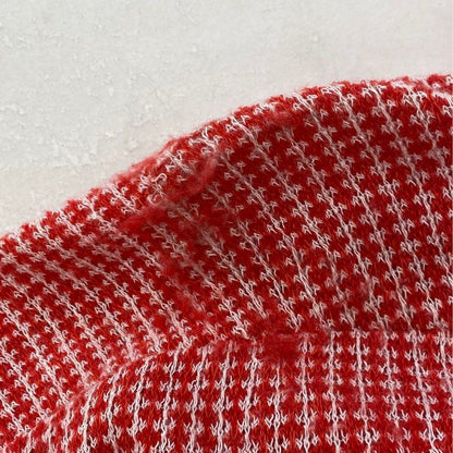 Red Misc. Knit Top