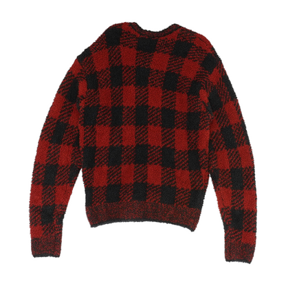 Red Check Sweatshirt Pullover