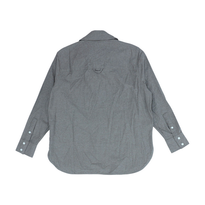 Beige Flannel Button Down