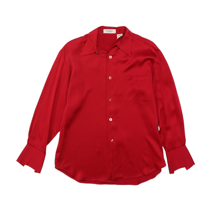 Red Button Down