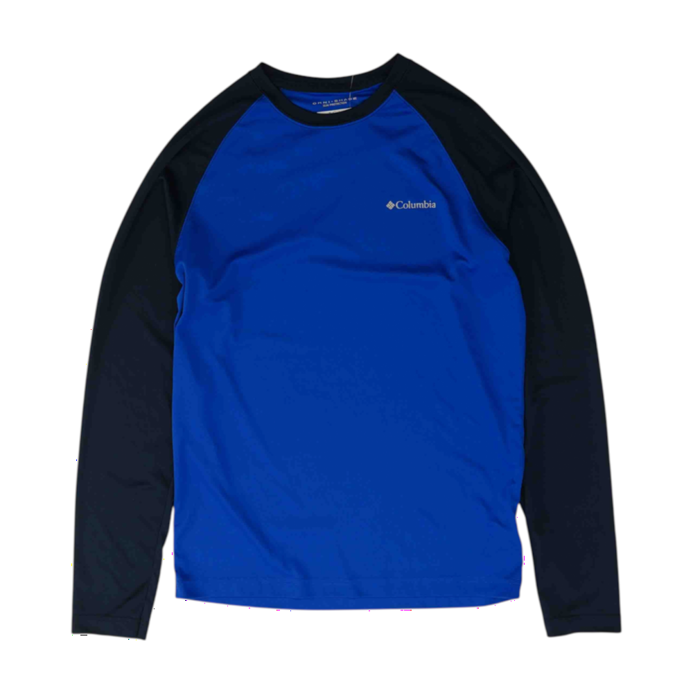 Blue Color Block Active T-Shirt