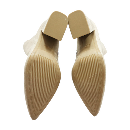 Beige Ankle Boots