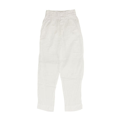 White Casual Regular Pants