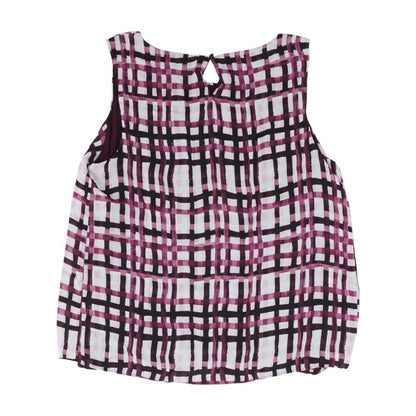 Purple Misc Sleeveless Blouse