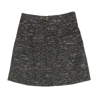 Black Striped Midi Skirt