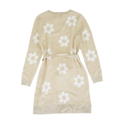 Beige Floral Dress