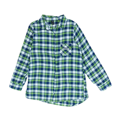 Green Plaid Button Down