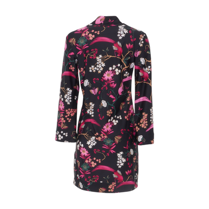 Black Floral Mini Dress