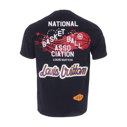 Louis Vuitton x NBA 2021 Black LV Monogram Patch T-Shirt